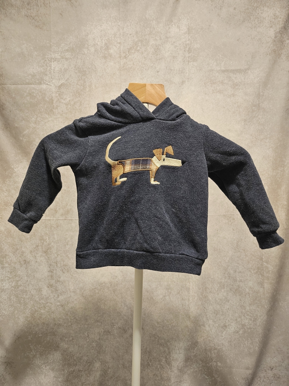 Toddler Boy 24 Month Telluride Kids Navy Hoodie with Dog Applique